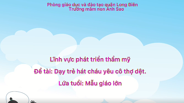 Video Dạy hát CHÁU YÊU CÔ THỢ DỆT -MGL | MN Ánh Sao