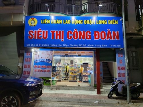 LĐLĐ quận Long Biên khai trương “Siêu thị Công đoàn quận Long Biên”