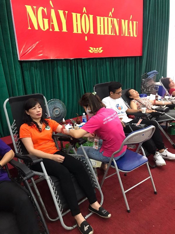 Trường mn bắc biên tham gia ngày hội hiến máu nhân đạo