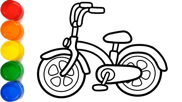 Tạo hình : Tô màu xe đạp
