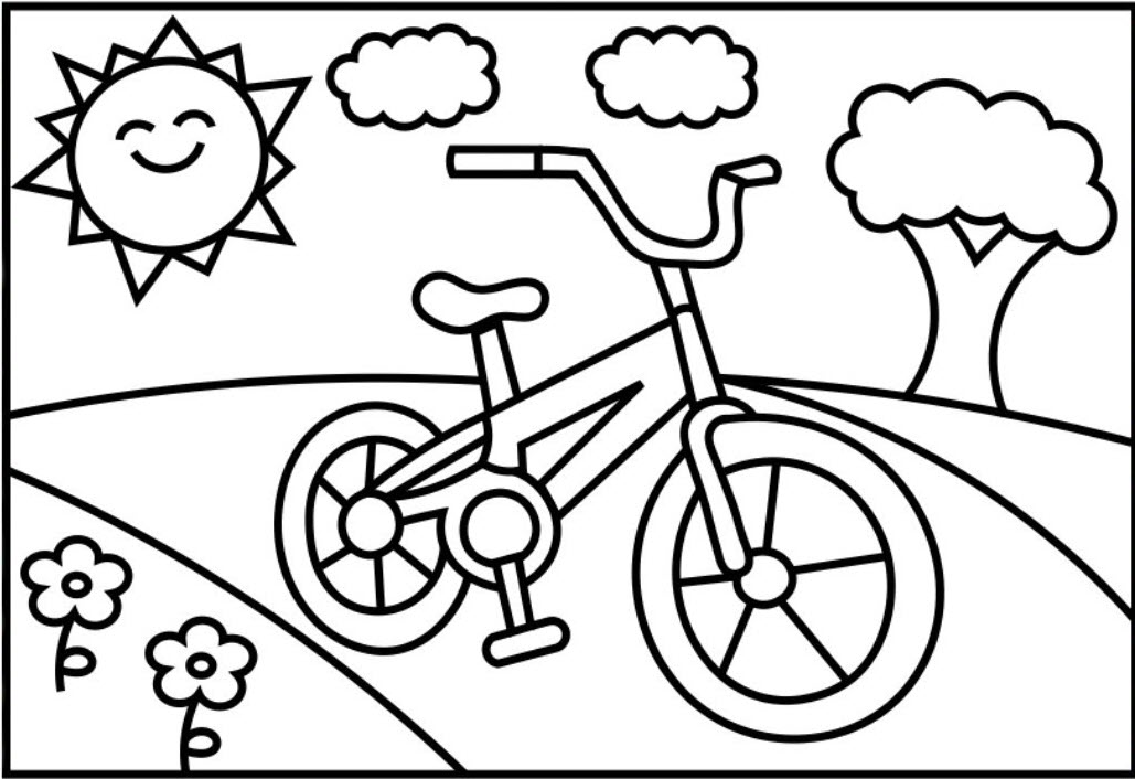 Chi tiết 63 về tranh tô màu xe đạp  cdgdbentreeduvn