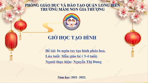 BGE_ Tháng 1_TH: In ngón tay tạo hình pháo hoa_ GV Nguyễn Thị Dung