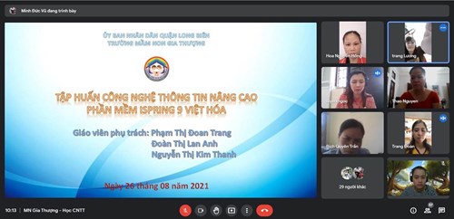 Gia Thuong Kindergarten deploys IspringSuite software training for all staff
