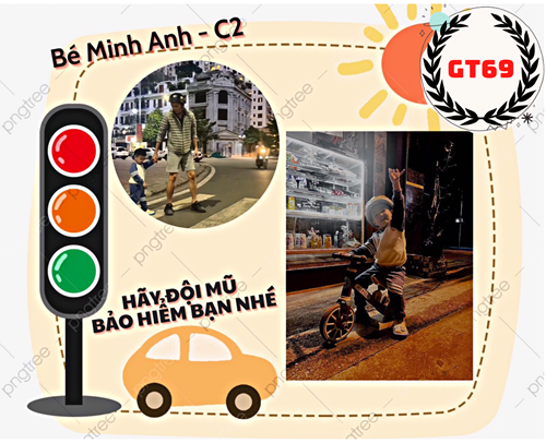 SBD: 69 - Bé: Minh Anh - Cuộc thi ảnh  Gia đình bé với an toàn giao thông 