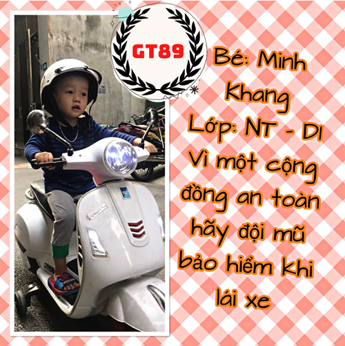 SBD: 89 - Bé: Minh Khang - Cuộc thi ảnh  Gia đình bé với an toàn giao thông 