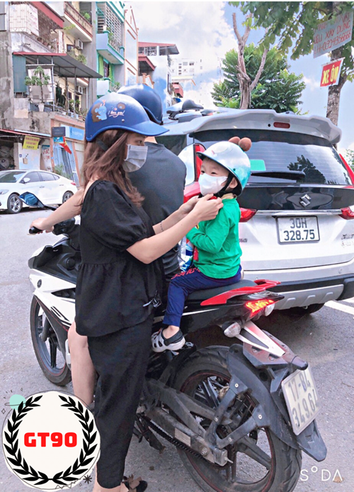 SBD: 90 - Bé: Nguyễn Lê Nhật Minh - Cuộc thi ảnh  Gia đình bé với an toàn giao thông 