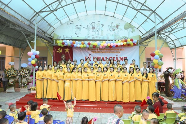 Trường mầm non Hoa Mai tổ chức khai giảng năm học mới 2022 - 2023