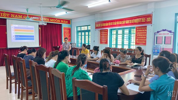 Trường mầm non Hoa Mai  tổ chức họp nhiệm vụ năm học 2022-2023