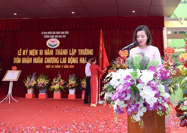 Cô giáo Lê Thị Hương Giang - Một cán bộ quản lý năng động, sáng tạo, luôn tận tâm với nghề
