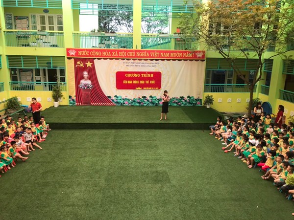 Liên hoan chúng cháu vui khỏe năm 2022- Sân chơi bổ ích cho các bé Trường Mầm non Long Biên