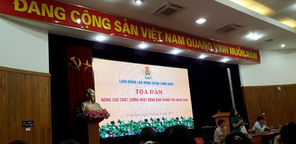 Trường mầm non Long Biên tham dự Tọa đàm “Nâng cao chất lượng hoạt động Ban thanh tra nhân dân”.