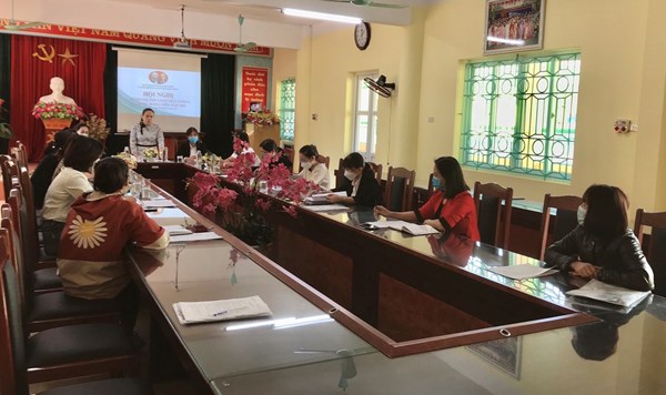 Chi Bộ trường mầm non Long Biên tổ chức Hội nghị đánh giá chất lượng Đảng viên và Chi bộ năm 2021