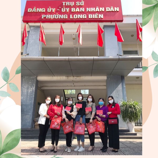          Trường mầm non Long Biên tham gia ngày hội hiến máu “Giọt hồng Long Biên” năm 2022.