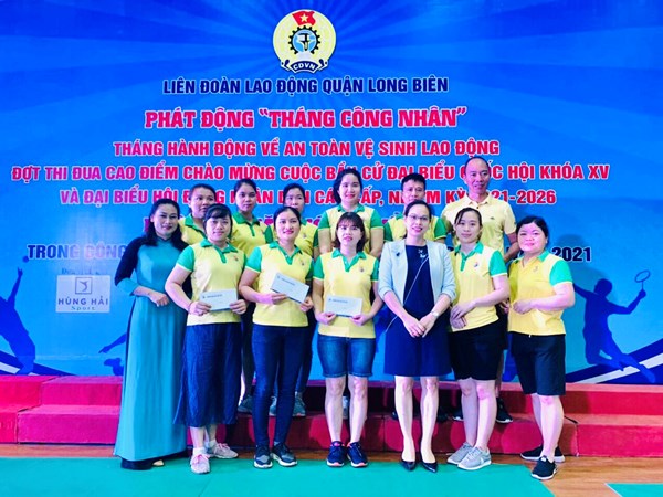 Trường mầm non Long Biên tham gia Ngày hội Văn hóa – thể thao  do Liên đoàn quận Long Biên tổ chức