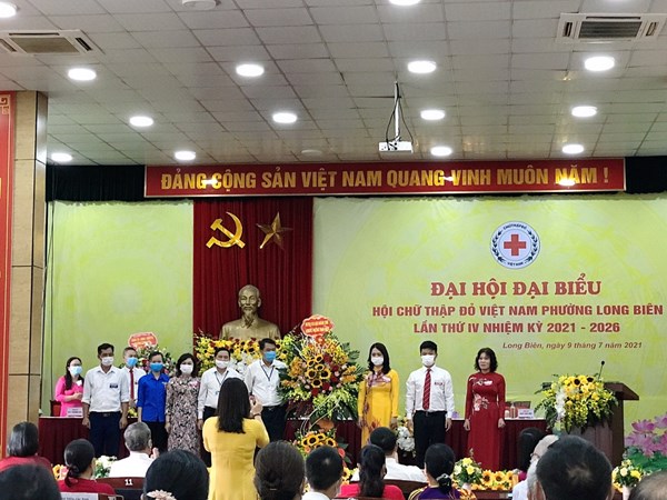 Trường mầm non Long Biên tham dự Đại hội Đại biểu Chữ thập đỏ Việt Nam phường Long Biên lần thứ IV, nhiệm kỳ 2021-2026