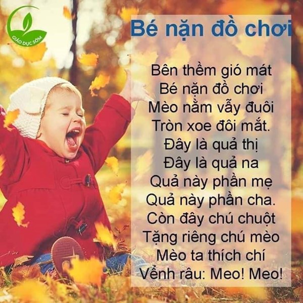 Bài thơ "Bé nặn đồ chơi" | MN Ngọc Thụy