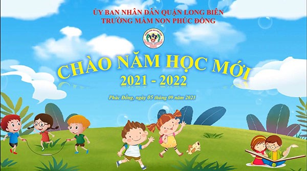 Cô và trò trường Mầm non Phúc Đồng háo hức chào đón Lễ Khai giảng đặc biệt mở đầu năm học 2021 – 2022.