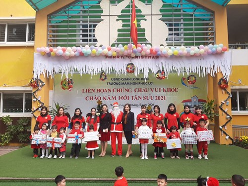 Trường mầm non Phúc Lợi tưng bừng tổ chức  “Liên hoan chúng cháu vui khỏe- Chào năm mới Tân sửu 2021”