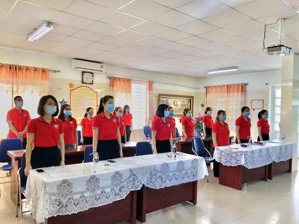 Trường Mầm non Thượng Thanh tổ chức Hội nghị Viên chức, người lao động năm học 2021- 2022 