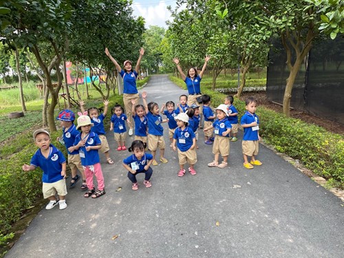 Buổi trải nghiệm của các bé lớp C2 tại khi sinh thái Phù Đổng Green Park vui vẻ và hứng thú