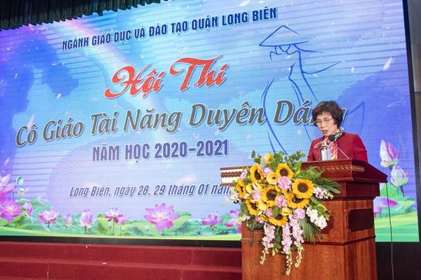 Ấn tượng từ Hội thi “Cô giáo tài năng duyên dáng” Ngành GD&ĐT quận Long Biên – Năm học 2020-2021