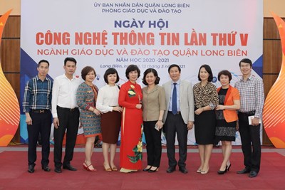 Tưng bừng Ngày Hội CNTT lần thứ V Ngành GD&ĐT quận Long Biên “Chuyển đổi số trong giáo dục” năm học 2020-2021