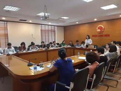 Ngành GD&ĐT Long Biên tham dự Hội nghị trực tuyến  triển khai nhiệm vụ năm học 2019-2020 cấp THCS