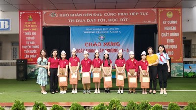Học sinh Tiểu học Ái Mộ A với hội thi Nét đẹp Đội viên
