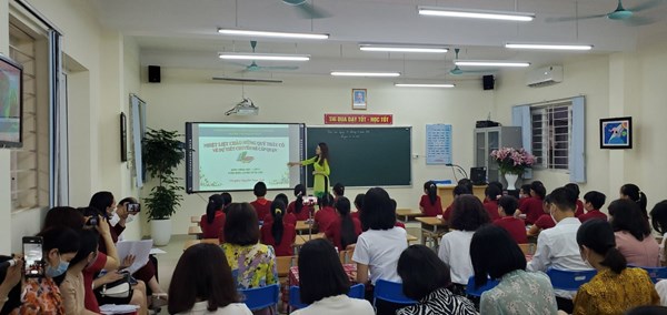 Trường Tiểu học Ái Mộ A thực hiện hiệu quả chuyên đề cấp Quận môn Tiếng việt lớp 5
