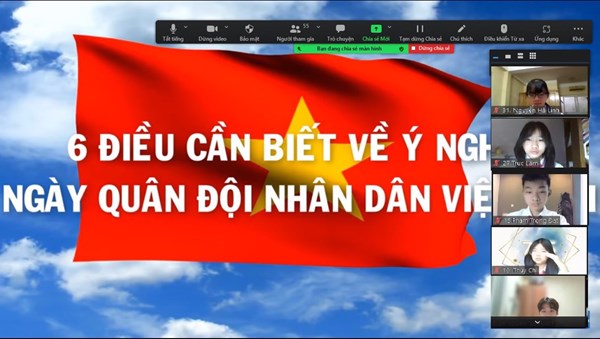Học sinh trường THCS Gia Thụy tìm hiểu lịch sử, ý nghĩa của ngày thành lập Quân đội nhân dân Việt Nam, ngày hội Quốc phòng Toàn dân 22/12