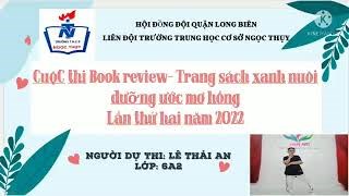 Bài dự thi Book Review - Lê Thái An - Chi đội 6A2