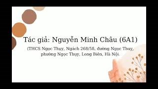 Bài dự thi Book Review - Nguyễn Minh Châu - Chi đội 6A1