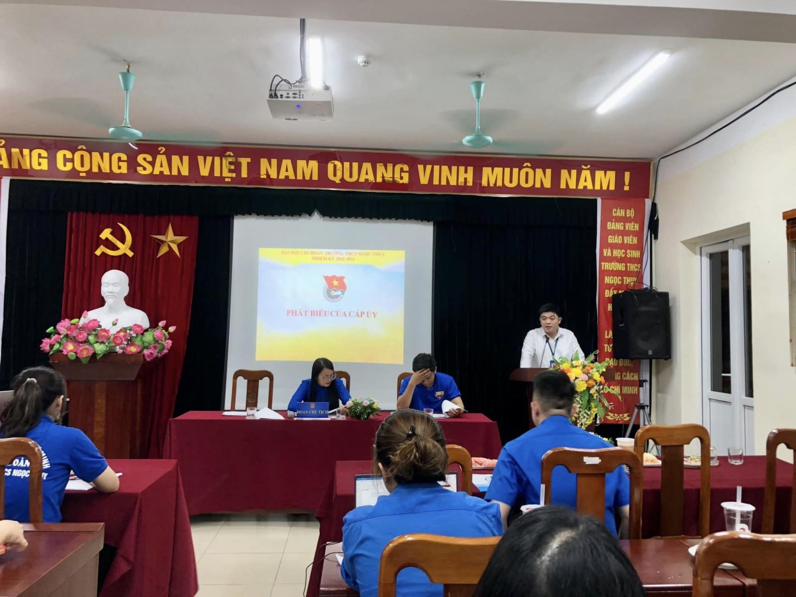 Đại hội Chi đoàn nhiệm kỳ 2022 - 2023 tại Chi đoàn trường THCS Ngọc Thuỵ
