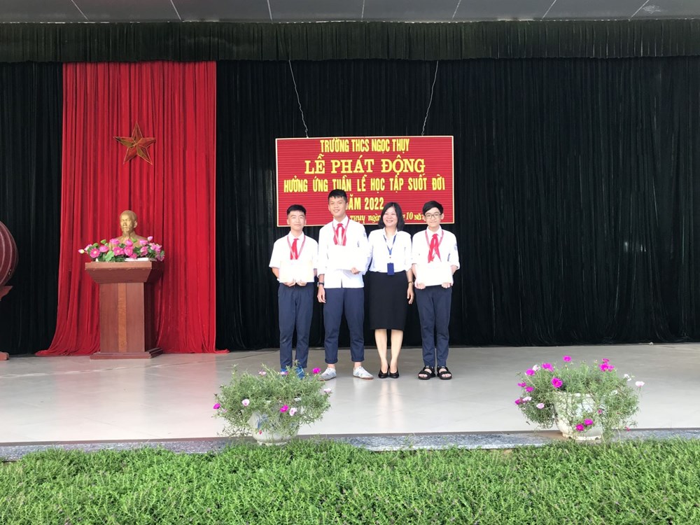 Trường THCS Ngọc Thụy tổ chức Lễ phát động hưởng ứng Tuần lễ học tập suốt đời năm 2022