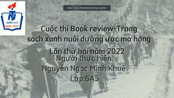 Bài dự thi Book review - Nguyễn Ngọc Minh Khuê - Chi đội 6A5