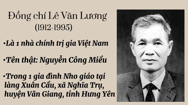 Kỷ niệm 110 năm Ngày sinh đồng chí Lê Văn Lương, lãnh đạo tiền bối tiêu biểu của Đảng và cách mạng Việt Nam (28/3/1912 – 28/3/2022)