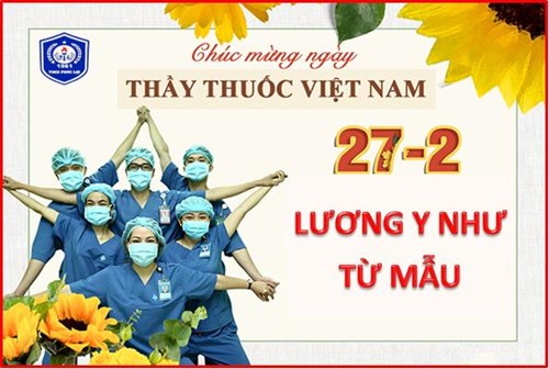 Trường THCS Phúc Lợi chúc mừng ngày Thầy thuốc Việt Nam 27-2