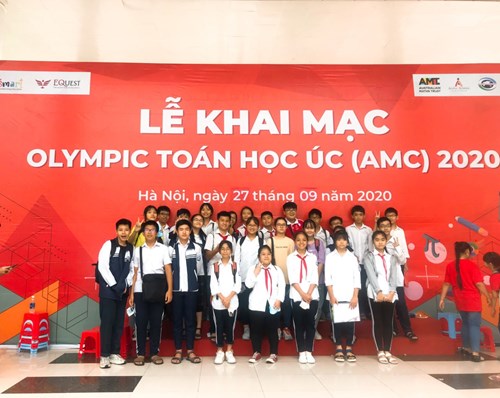 Chúc mừng thành tích của đội tuyển tham dự kỳ thi Olympic Toán học Úc  - AMC 2020 