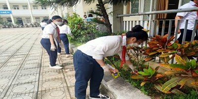 Trường THCS Sài Đồng Hưởng ứng Tuần lễ Quốc gia nước sạch và vệ sinh môi trường năm 2022 và chương trình “ Tháng nói không với nhựa dung một lần”.