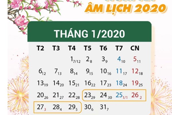Thông báo v/v nghỉ Tết Nguyên đán Canh Tý năm 2020 ngành GDĐT Hà Nội