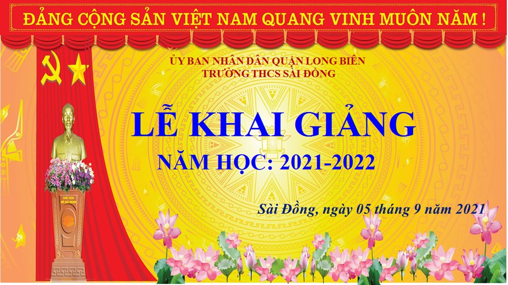Video khai giảng năm học mới trường THCS Sài Đồng 2021-2022