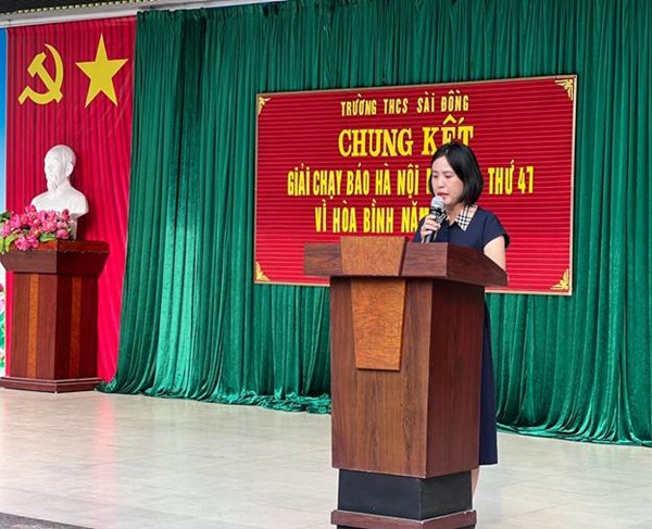 Trường THCS Sài Đồng tổ chức giải chạy báo Hà Nội mới lần thứ 47 “ Vì hòa bình” năm 2022
