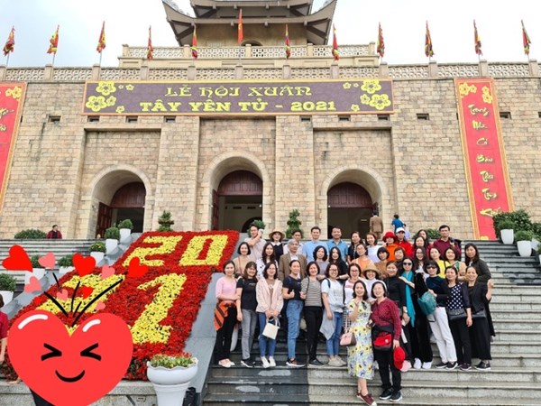 Chuyến du xuân năm 2021 tại Tây Yên Tử - Chùa Vĩnh Nghiêm- Chùa Bổ Đà của tập thể giáo viên, nhân viên trường THCS Sài Đồng