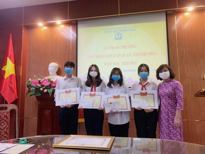 Danh sách tập thể và cá nhân học sinh được khen thưởng đợt thi đua kỷ niệm ngày nhà giáo Việt Nam 20/11/2021