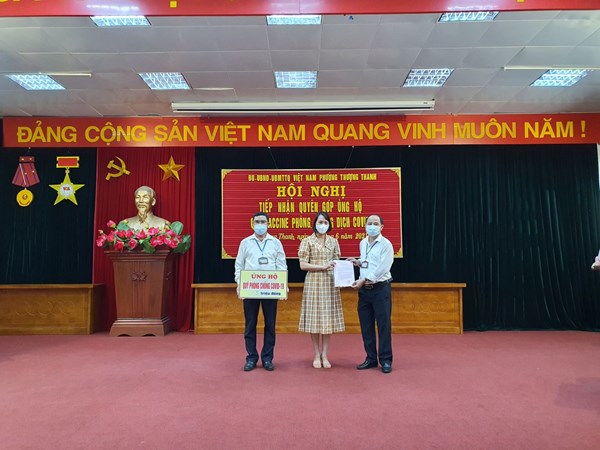 Trường THCS Thượng Thanh chung tay ủng hộ Quỹ Vacxin Phòng chống Covid-19!