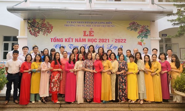 Trường THCS Việt Hưng tổ chức Lễ tổng kết năm học 2021-2022