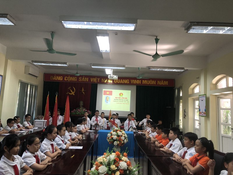 Liên đội Trường tiểu học Cự Khối tổ chức Đại hội Liên đội Năm học 2022 – 2023