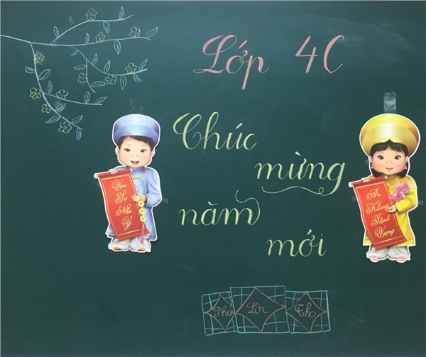 Học sinh trường tiểu học Đức Giang chào đón Tết Mậu Tuất 2018
