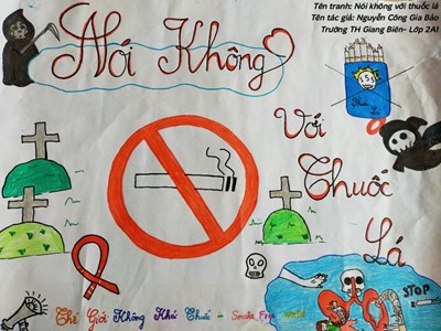 Cuộc thi vẽ tranh kèm khẩu hiệu Slogan phòng, chống tác hại của thuốc lá