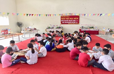 Sôi nổi “Ngày hội đọc sách”ở trường Tiểu học Gia Thượng